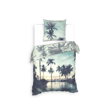 Heckettlane Blue Duvet Cover Aurora 50% Bamboo 50% Satin Heckettlane Blue Duvet Cover Aurora 50% Bamboo 50% Satin