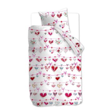 Beddinghouse X Hanneke de Jager Duvet Cover Pink Garland Cotton Beddinghouse X Hanneke de Jager Duvet Cover Pink Garland Cotton