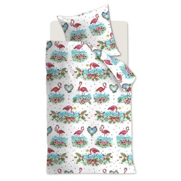 Beddinghouse Duvet Cover Pink Flamingo Cotton Beddinghouse Duvet Cover Pink Flamingo Cotton