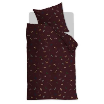 At Home By Beddinghouse Duvet Cover Dark Red Animal Prints Cotton