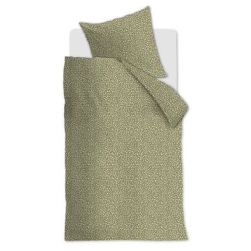Ambiante Duvet Cover Olive Green Dots Cotton