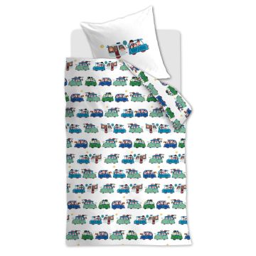 Beddinghouse x Fiep Amsterdam Duvet Cover Cars Multi Kids Cotton