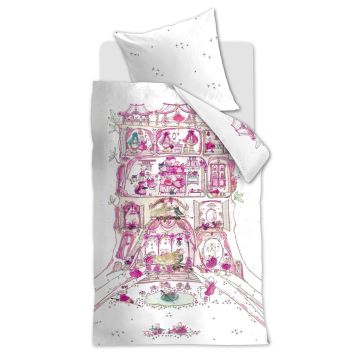 Beddinghouse X Hanneke de Jager Duvet Cover Pink Bow Hearts Kids Cotton Beddinghouse X Hanneke de Jager Duvet Cover Pink Bow Hearts Kids Cotton