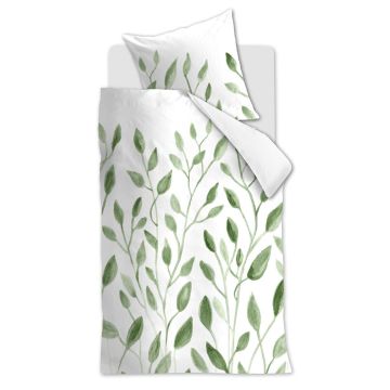 Ambiante Duvet Cover Green Botanical Cotton Ambiante Duvet Cover Green Botanical Cotton
