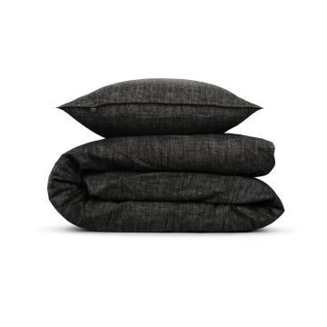 ZoHome Midnight-Black Duvet Cover Lino 100% Cotton ZoHome Midnight-Black Duvet Cover Lino 100% Cotton