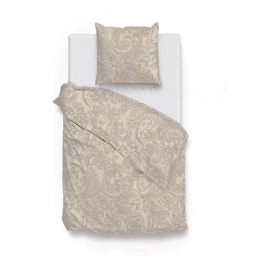 ZoHome Sandy-Beige Duvet Cover Paisley-di-Lino 100% Cotton ZoHome Sandy-Beige Duvet Cover Paisley-di-Lino 100% Cotton