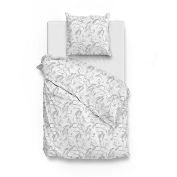 ZoHome White Duvet Cover Fiori-di-Satinado 100% Cotton-Satin ZoHome White Duvet Cover Fiori-di-Satinado 100% Cotton-Satin