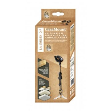 Hanging Chair Mounting Set CasaMount Black - La Siesta Hanging Chair Mounting Set CasaMount Black - La Siesta