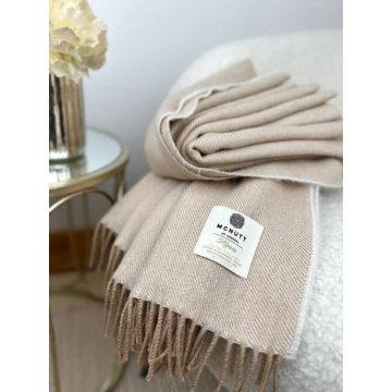 Alpaca-Merino lamswollen plaid Almond Alpaca-Merino lamswollen plaid Almond