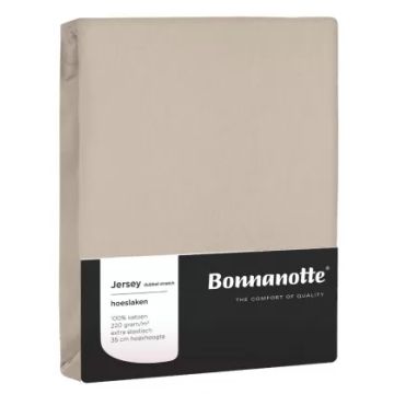 Bonnanotte Double Jersey hoeslaken -Kiezel-Stone Bonnanotte Double Jersey hoeslaken -Kiezel-Stone