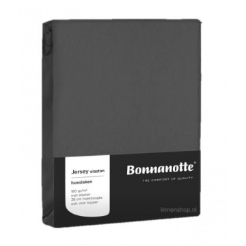 Bonnanotte Double Jersey Fitted Sheet - Dark Grey Bonnanotte Double Jersey Fitted Sheet - Dark Grey