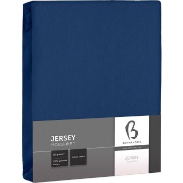 Bonnanotte Double Jersey fitted sheet - Dark Blue Bonnanotte Double Jersey fitted sheet - Dark Blue