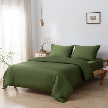 Bamboo Premium Duvet Cover Deep Moss - incl. pillowcase(s) Bamboo Premium Duvet Cover Deep Moss - incl. pillowcase(s)