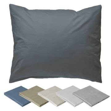 Cotton Pillowcases (Set of 2) Dark Grey 60 x 70 cm Cotton Pillowcases (Set of 2) Dark Grey 60 x 70 cm