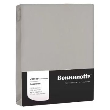 Bonnanotte Double Jersey Fitted Sheet - Light Grey Bonnanotte Double Jersey Fitted Sheet - Light Grey