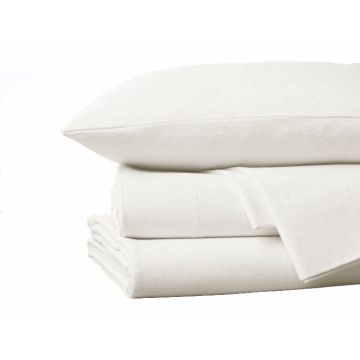 Flannel Fitted Sheet Ecru Flannel Fitted Sheet Ecru