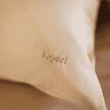 Kayori Giza Duvet Cover Egyptian Cotton Satin - Taupe Kayori Giza Duvet Cover Egyptian Cotton Satin - Taupe