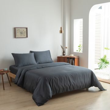 Bamboo Premium Duvet Cover Dark Blue - incl. pillowcase(s)