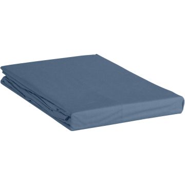 Bonnanotte 100% katoenen hoeslaken - Blauw/Denim Bonnanotte 100% katoenen hoeslaken - Blauw/Denim