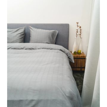 Kayori Shizu Duvet Cover Cotton Satin - Silver Grey - Cotton-Satin Kayori Shizu Duvet Cover Cotton Satin - Silver Grey - Cotton-Satin