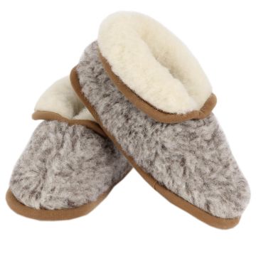 Merino wool slippers, High Model Melange