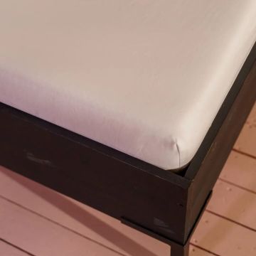 Kayori Shizu double split top fitted sheet - Offwhite - Cotton-Percale Kayori Shizu double split top fitted sheet - Offwhite - Cotton-Percale