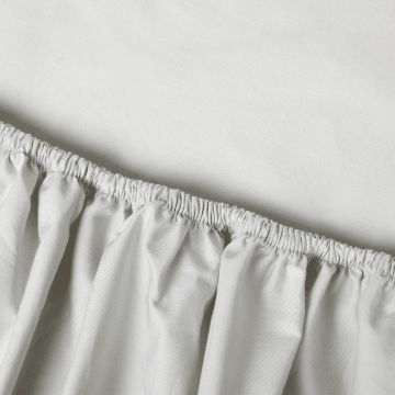 Kayori Shizu Percale Topper Fitted Sheet - Silver Grey - Cotton-Percale Kayori Shizu Percale Topper Fitted Sheet - Silver Grey - Cotton-Percale
