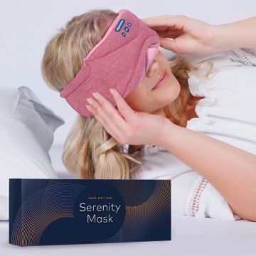 Slaapmasker - Slowwave Serenity Mask – Het ultieme audio-slaapmasker – Inclusief Binaural Beats – Kleur: roze Slaapmasker - Slowwave Serenity Mask – Het ultieme audio-slaapmasker – Inclusief Binaural Beats – Kleur: roze