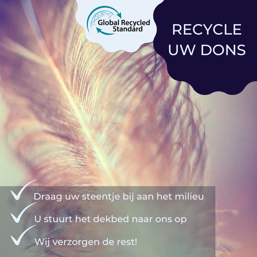 gerecycled donzen dekbed recycle dons donzen dekbed
